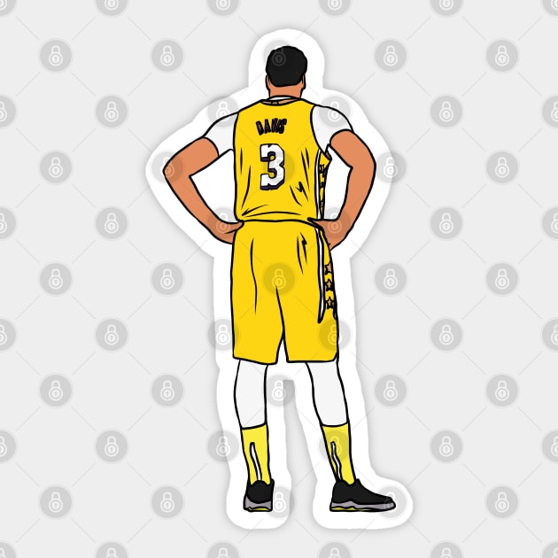 Anthony Davis Back-To Sticker by rattraptees